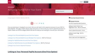 Accepting Payments For Your Event – Group Support