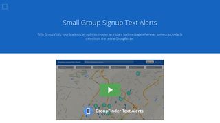 Small Group GroupFinder Text by GroupVitals