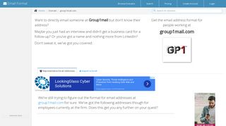 Email Address Format for group1mail.com | Email Format