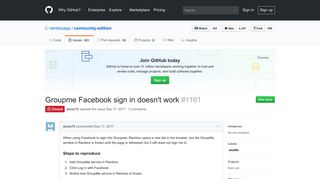 Groupme Facebook sign in doesn't work · Issue #1161 · ramboxapp ...