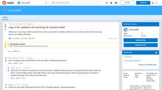 Log in for website not working for anyone else? : GroupME - Reddit