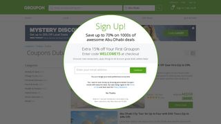 Dubai Coupons and vouchers. Save up to 70% with GROUPON.ae