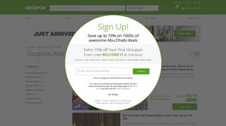 Abu Dhabi Coupons and vouchers. Save up to 70% with GROUPON.ae