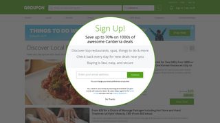 Vouchers and Coupons, up to 70% off, with GROUPON