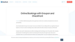 Online Bookings with Groupon and Checkfront - Checkfront