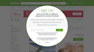 All Toronto (GTA) Deals & Coupons | Groupon
