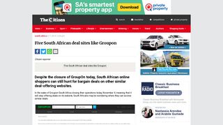 Five South African deal sites like Groupon – The Citizen