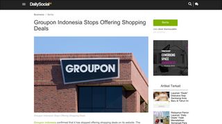 Groupon Indonesia Stops Offering Shopping Deals | Dailysocial