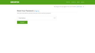 Reset Your Password - Groupon