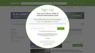 Food and Drink Manchester: Save up to 70% at Groupon.co.uk