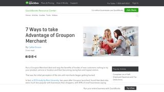 7 Ways to take Advantage of Groupon Merchant - QuickBooks