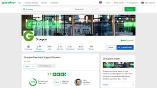 Groupon Merchant Support Reviews | Glassdoor.co.uk