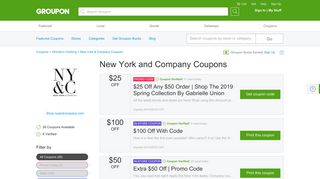 $30 off New York & Company Coupons, Codes & Deals 2019 - Groupon