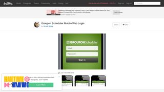 Groupon Scheduler Mobile Web Login by Arash Shiva | Dribbble ...
