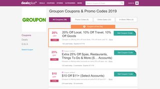 $10 OFF Groupon Coupons, Promo Codes February 2019 - DealsPlus