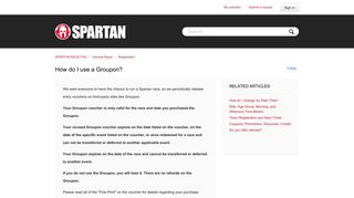 How do I use a Groupon? – SPARTAN RACE FAQ