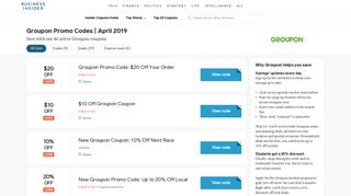 $10 OFF | Groupon Promo Codes | February 2019 | Business Insider