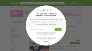 Vancouver Concerts - Deals in Vancouver, BC | Groupon