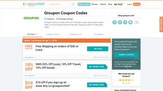 Groupon Coupons - Save 39% w/ Feb. 2019 Coupon & Promo Codes