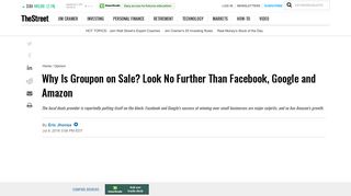 Why Is Groupon on Sale? Look No Further Than Facebook, Google ...