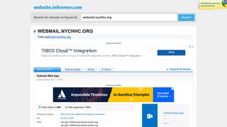 webmail.nychhc.org at WI. Outlook Web App - Website Informer