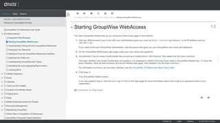 Starting GroupWise WebAccess - GroupWise 18 WebAccess User Guide