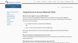 Using Entrust to Access Webmail FAQs - University of Mississippi ...