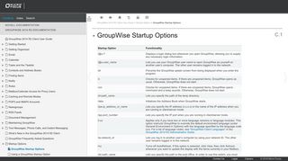 GroupWise Startup Options - GroupWise 2014 R2 Client User Guide