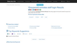 Groupworld emirates staff login Results For Websites Listing