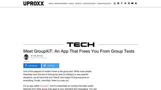 Meet GroupXiT: An App That Frees You From Group Texts - Uproxx