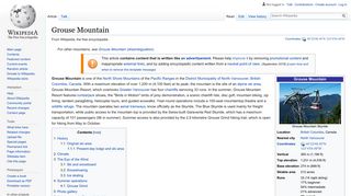 Grouse Mountain - Wikipedia