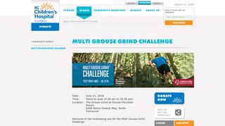 Multi Grouse Grind Challenge » bcchf.ca