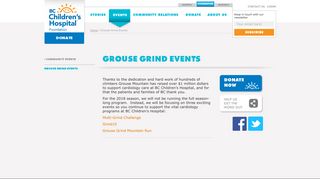 Grouse Grind Events » bcchf.ca