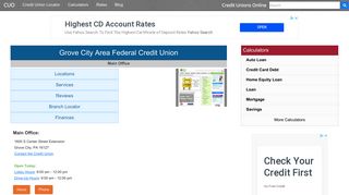 Grove City Area Federal Credit Union - Grove City, PA