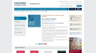 Grove Music Online - Deane Root; - Oxford University Press