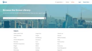 Browse the Grovo training library | Grovo