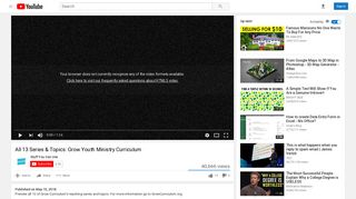 All 13 Series & Topics: Grow Youth Ministry Curriculum - YouTube