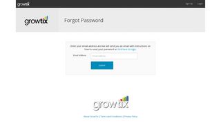 Forgot Password - GrowTix