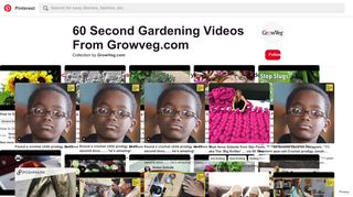79 Best 60 Second Gardening Videos From Growveg.com images in ...