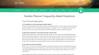 Frequently Asked Questions - GrowVeg.com