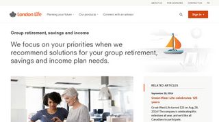 Group retirement, savings and income | London Life