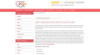 GRT Golden Eleven Flexi Plan - GRT Jewellers
