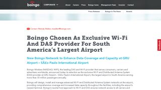 Boingo Chosen As Exclusive Wi-Fi And DAS Provider For South ...