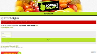 Sign In | My Account | School Lunches | Making Lunches Easy & Tasty