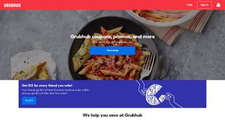 Grubhub Promo Codes, Coupons, Discounts & Deals | Grubhub.com