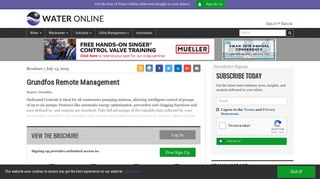 Grundfos Remote Management - Water Online