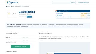 GS/HelpDesk Reviews and Pricing - 2019 - Capterra