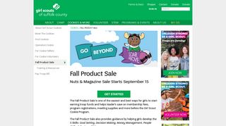 Fall Product Sale | Girl Scouts of Suffolk County