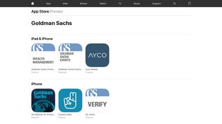 Goldman Sachs Apps on the App Store - iTunes - Apple