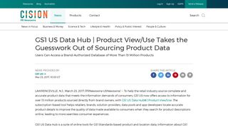 GS1 US Data Hub | Product View/Use Takes the Guesswork Out of ...